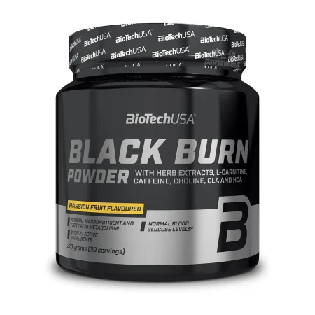 BioTechUSA Black Burn Powder 210g passion fruit suplementi za slabeenje powerhouse mk