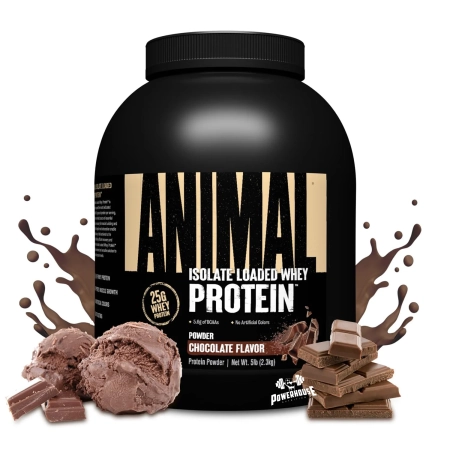 Universal Nutrition Animal Isolate Loaded Whey Chocolate 2300g Powerhouse Proteini MK