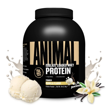 Universal Nutrition Animal Isolate Loaded Whey Vanilla 2300g Powerhouse Proteini MK