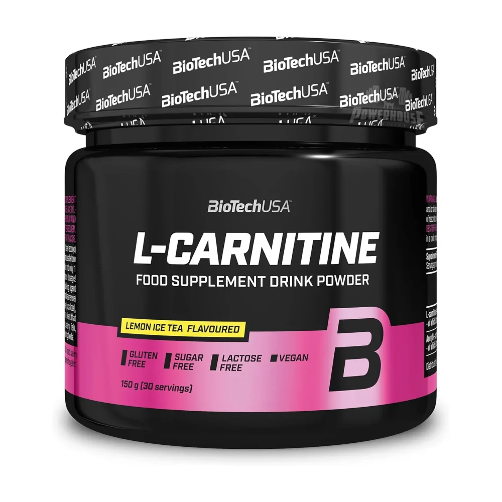 BioTechUSA L-Carnitine Drink Powder, 150g lemon ice tea suplementi za slabeenje powerhouse mk