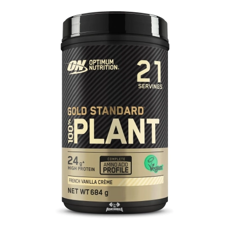 Optimum Nutrition Gold Standard 100% Plant Based Protein Powder French Vanilla Creme 684g Suplementi mk Powerhouse