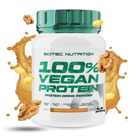 Scitec Nutriticion 100% Vegan Protein Hazelnut Walnut 1000g Powerhouse Proteini MK