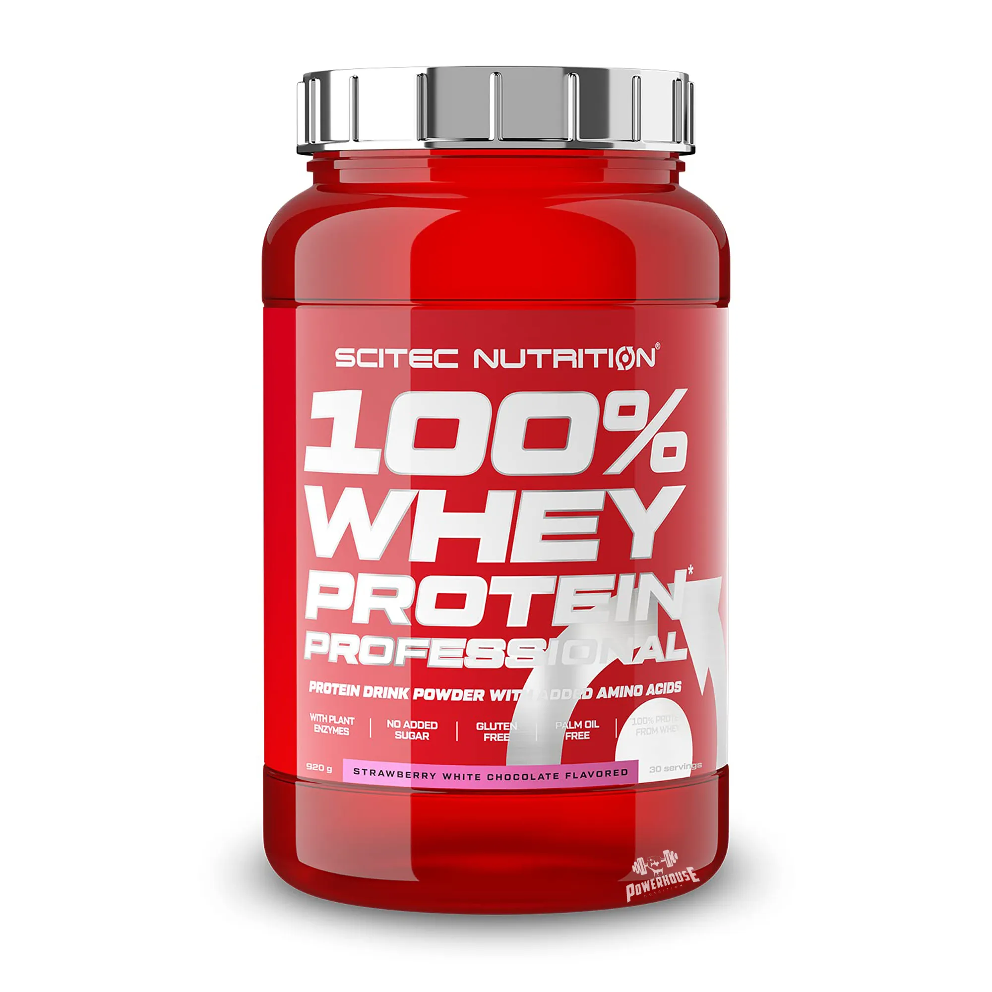 Scitec Nutrition 100% Whey Protein Professional Strawberry White Chocolate 920g Powerhouse Suplementi MK