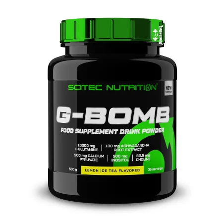 Scitec Nutrition G-Bomb Glutamine Lemon Ice Tea, 500g Supplements Macedonia