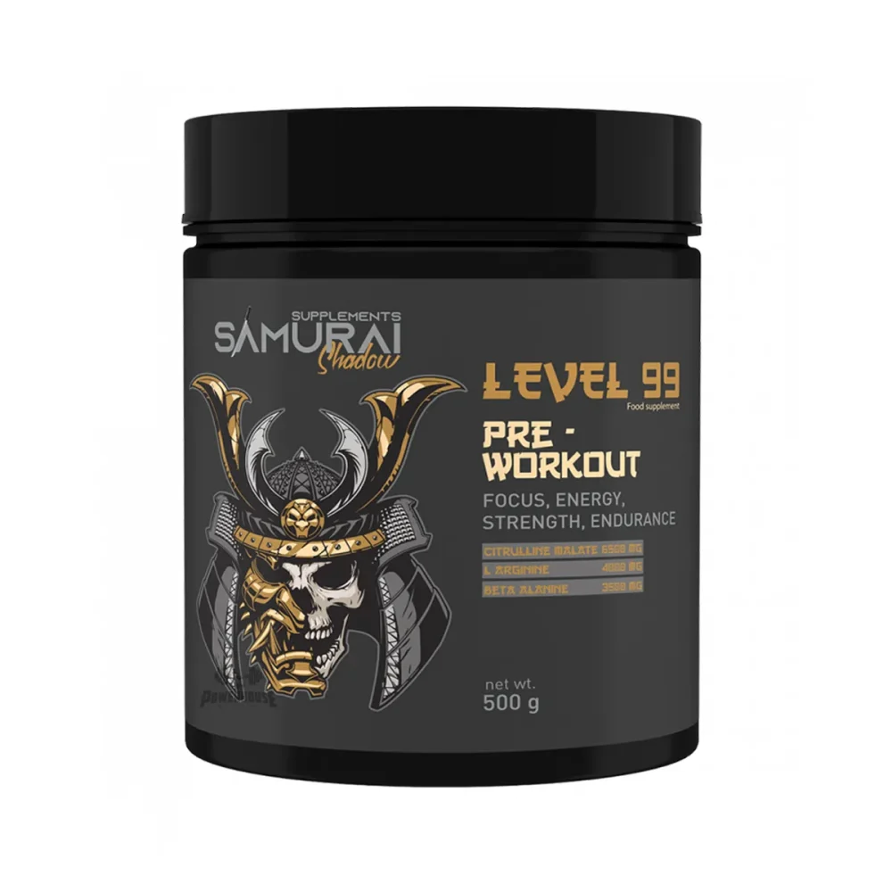 samurai level 99 pre workout suplementi 500g Powerhouse suplementi mk