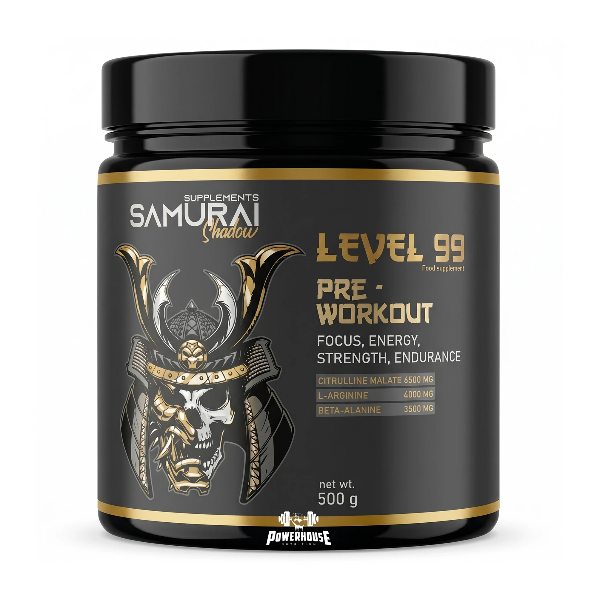 samurai shadow supplements level 99 pre workout 500g powerhouse macedonia
