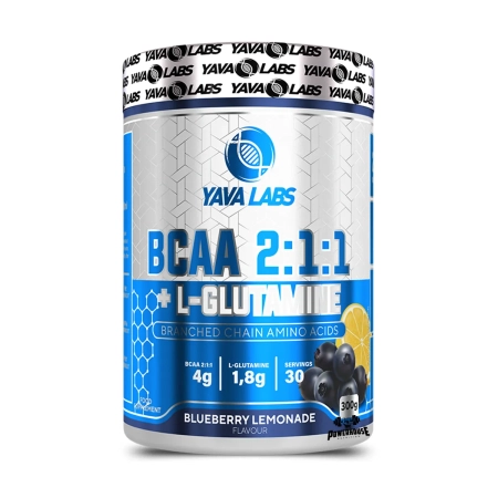 yava labs bcaa 2-1-1 Glutamine 300g powerhouse bcaa mk