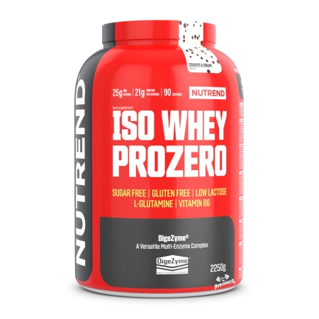 Nutrend Iso Whey Prozero Cookies & Cream 2250 g Isolate Protein Suplementi MK