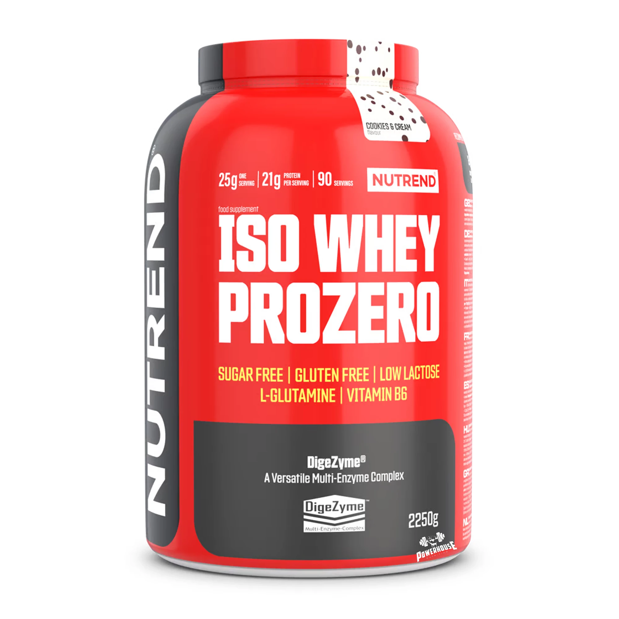 Nutrend Iso Whey Prozero Cookies & Cream 2250 g Isolate Protein Suplementi MK