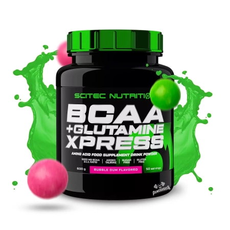 Scitec Nutrition BCAA+ Glutamine Xpress Bubble Gum 600g Food Supplements mk