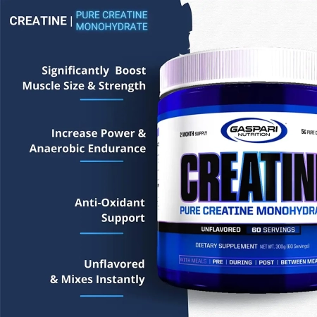 Gaspari Nutrition Pure Creatine Monohydrate Unflavored Suplementi Powerhouse Skopje