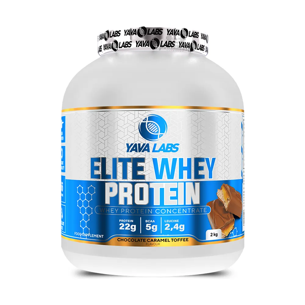 Yava Labs Elite Whey Protein Chocolate Caramel Toffee 2kg Powerhouse Nutrition Skopje Macedonia