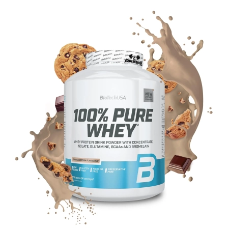 BioTechUSA 100% Pure Whey Cookies & Cream 2270g 81 Servings Powerhouse Suplementi MK