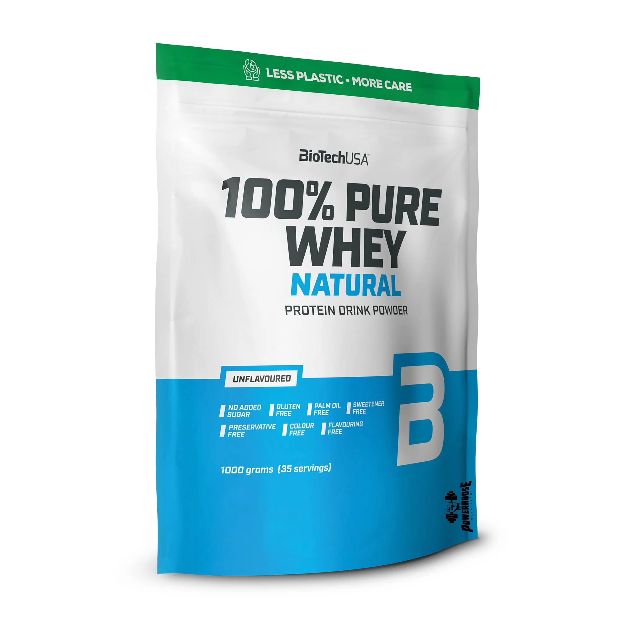BioTechUSA 100% Pure Whey Natural 1000g чист протеин од сурутка без вкус