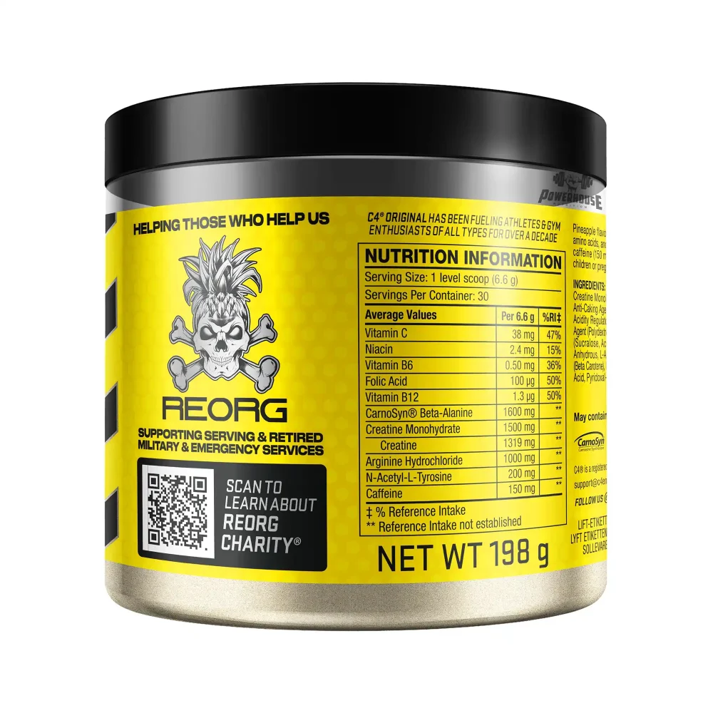 Cellucor C4 Original Pineapple Head 30 servings Nutrition Pre-Workout Suplementi MK