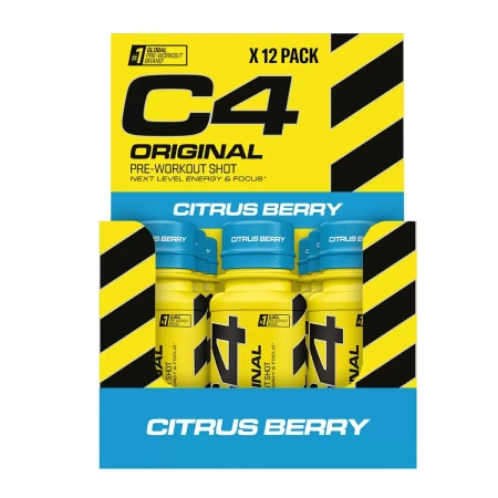 Cellucor C4 Pre Workout Shot Citrus Berry 60mlx12 Fitness Supplements Macedonia