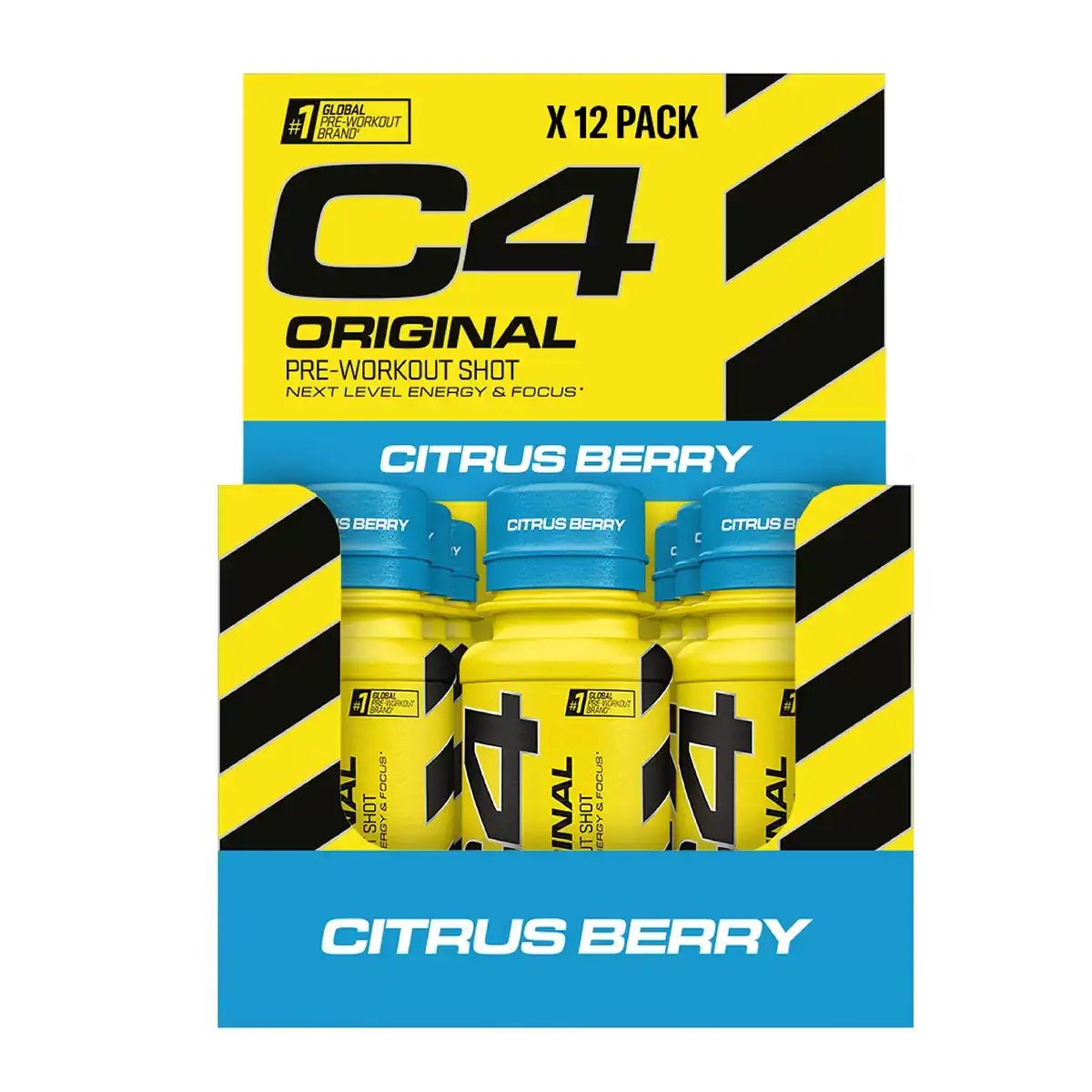 Cellucor C4 Pre Workout Shot Citrus Berry 60mlx12 Fitness Supplements Macedonia