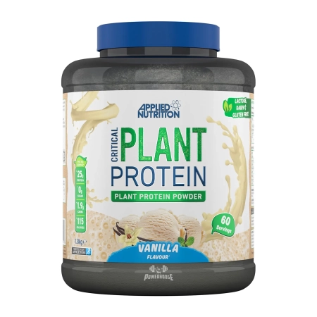 Applied Nutrition Critical Plant Protein Vanilla 1.8kg Vegan Supplements