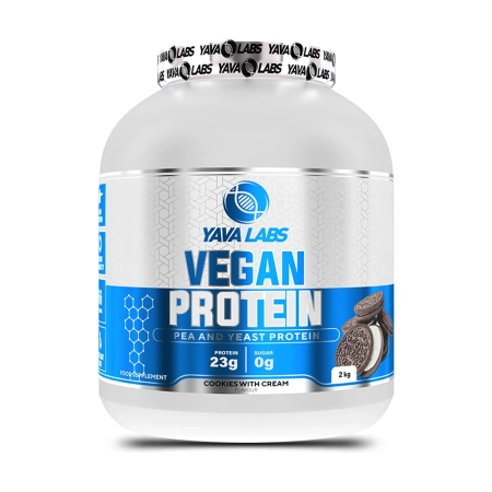 Yava Labs Vegan Protein Pea and Yeast Cookies Cream 2kg fitnes suplementi mk