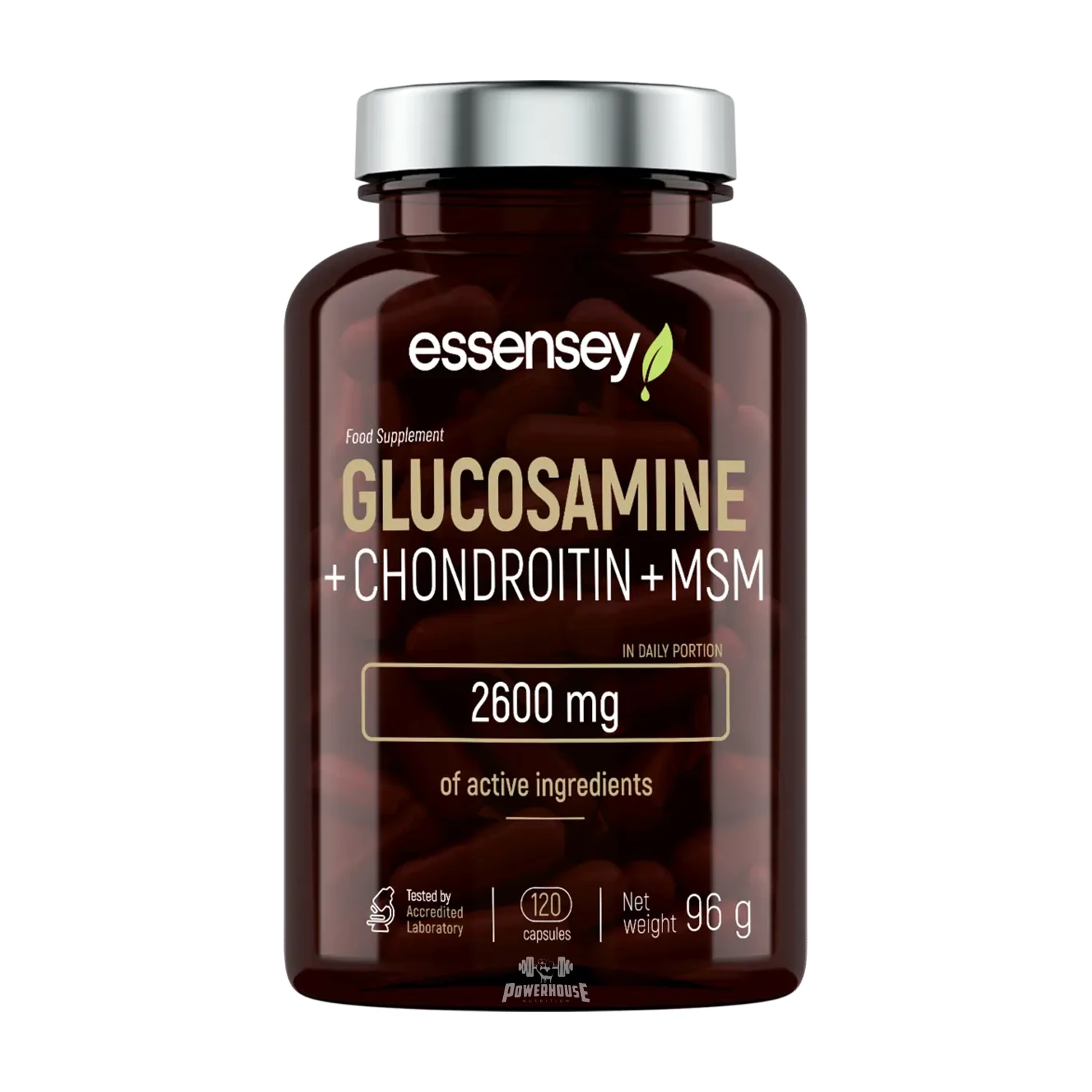 Essensey Glucosamine + Chondroitin + MSM 120 caps Powerhouse Supplements Macedonia