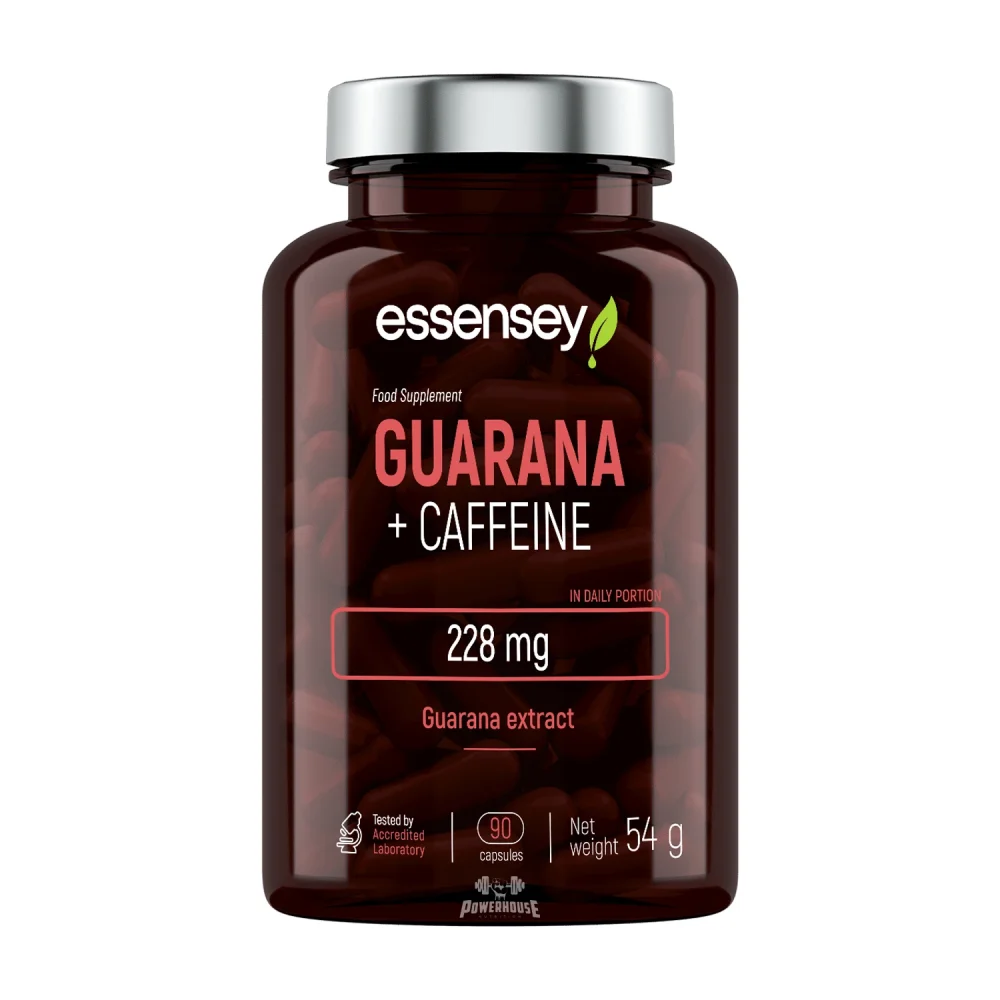 Essensey Guarana + Caffeine 90 caps Powerhouse Supplements Macedonia