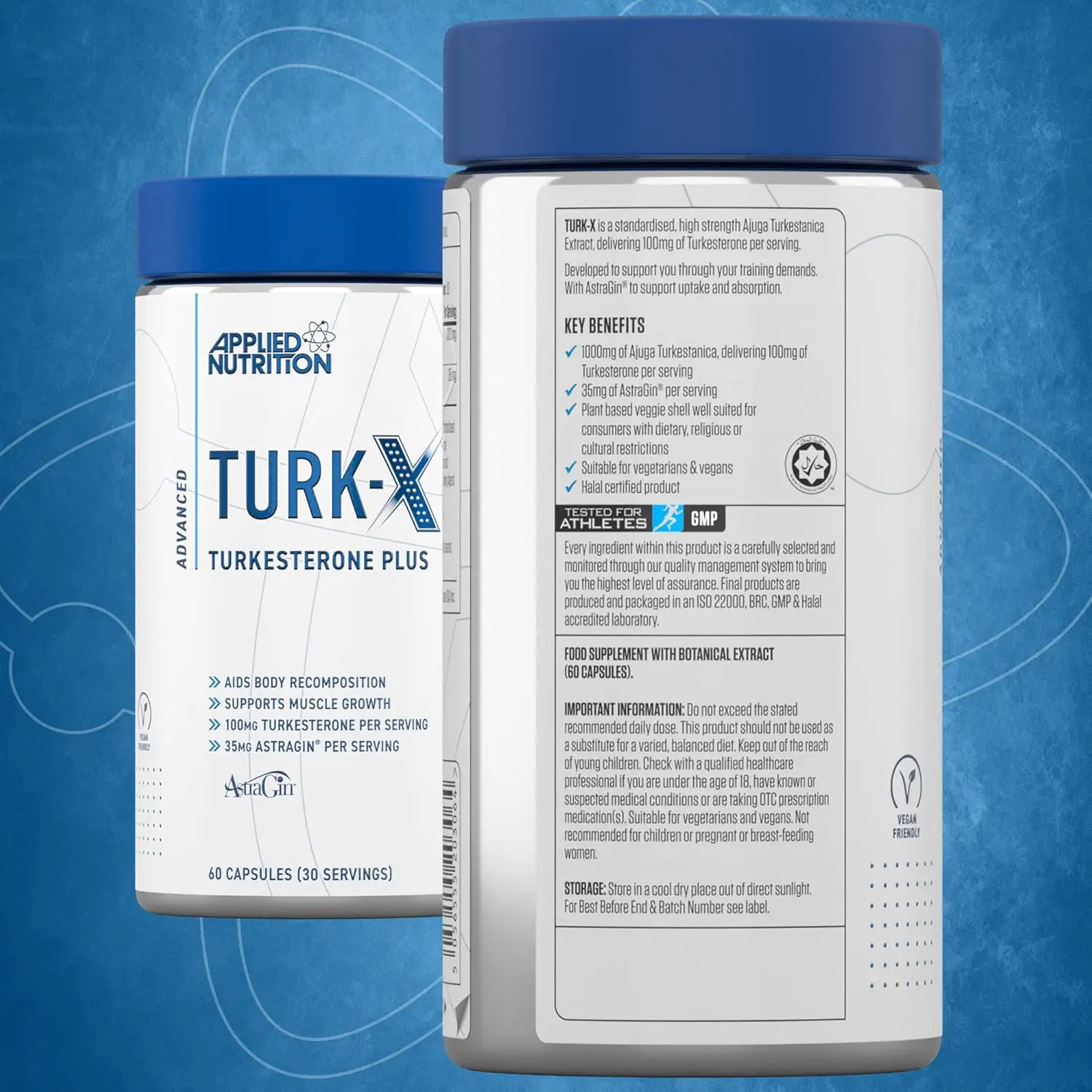 Applied Nutrition Turk-X Turkesterone Plus, 60 caps Testo Busteri MK