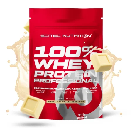 Scitec Nutrition 100% Whey Professional Protein White Chocolate 1000g Powerhouse Suplementi MK