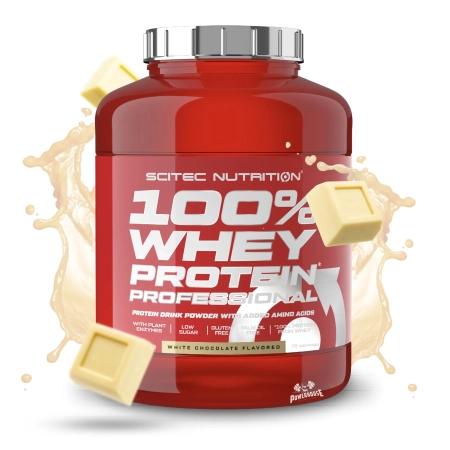 Scitec Nutrition 100% Whey Professional Protein White Chocolate 2350g Powerhouse Nutrition Suplementi MK