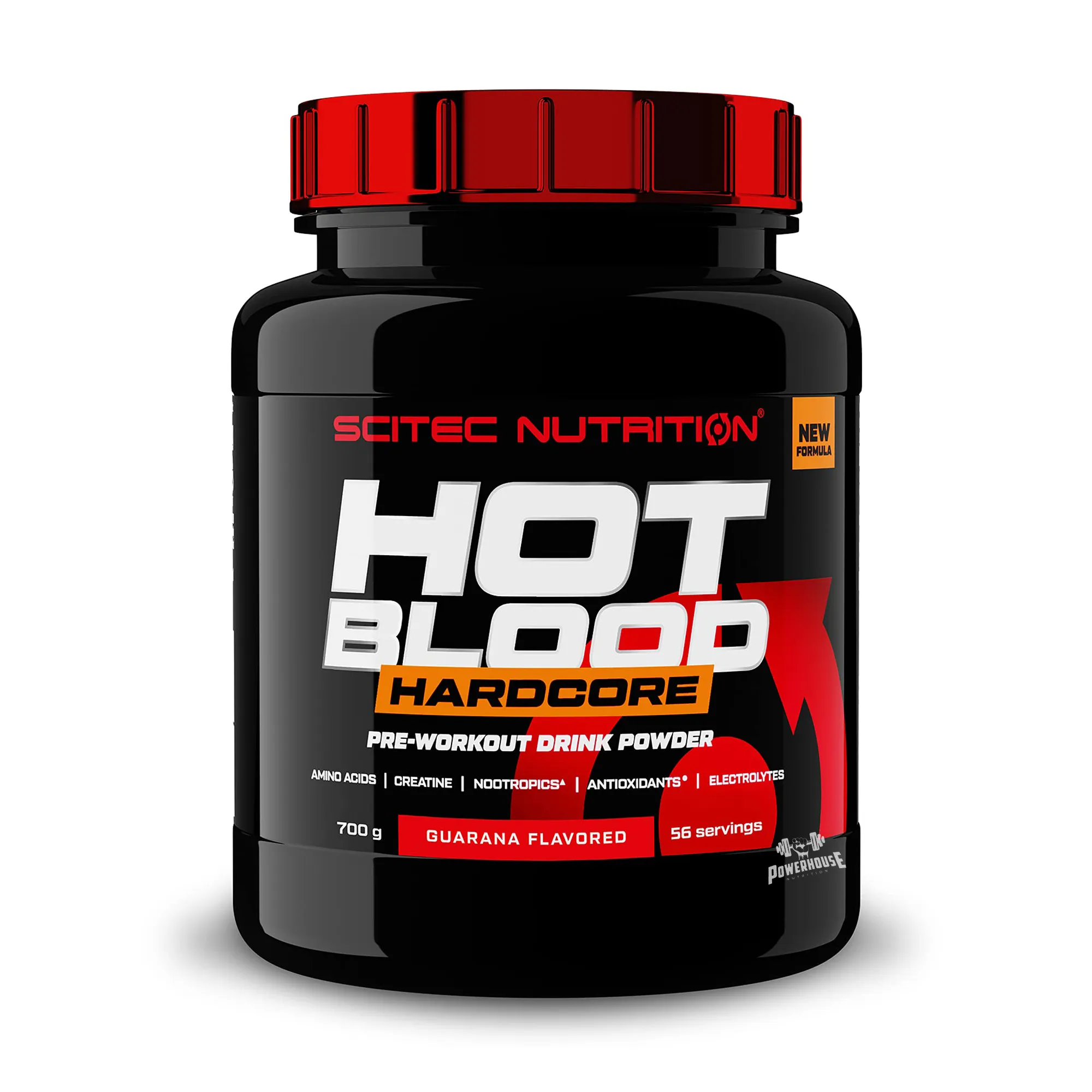 scitec nutrition hot blood 700g powder pre-workout hardcore mk