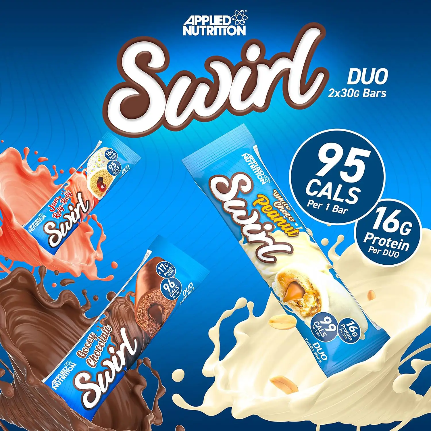Applied Nutrition Swirl High Protein Bars 60g Powerhouse Zakuski Proteini MK