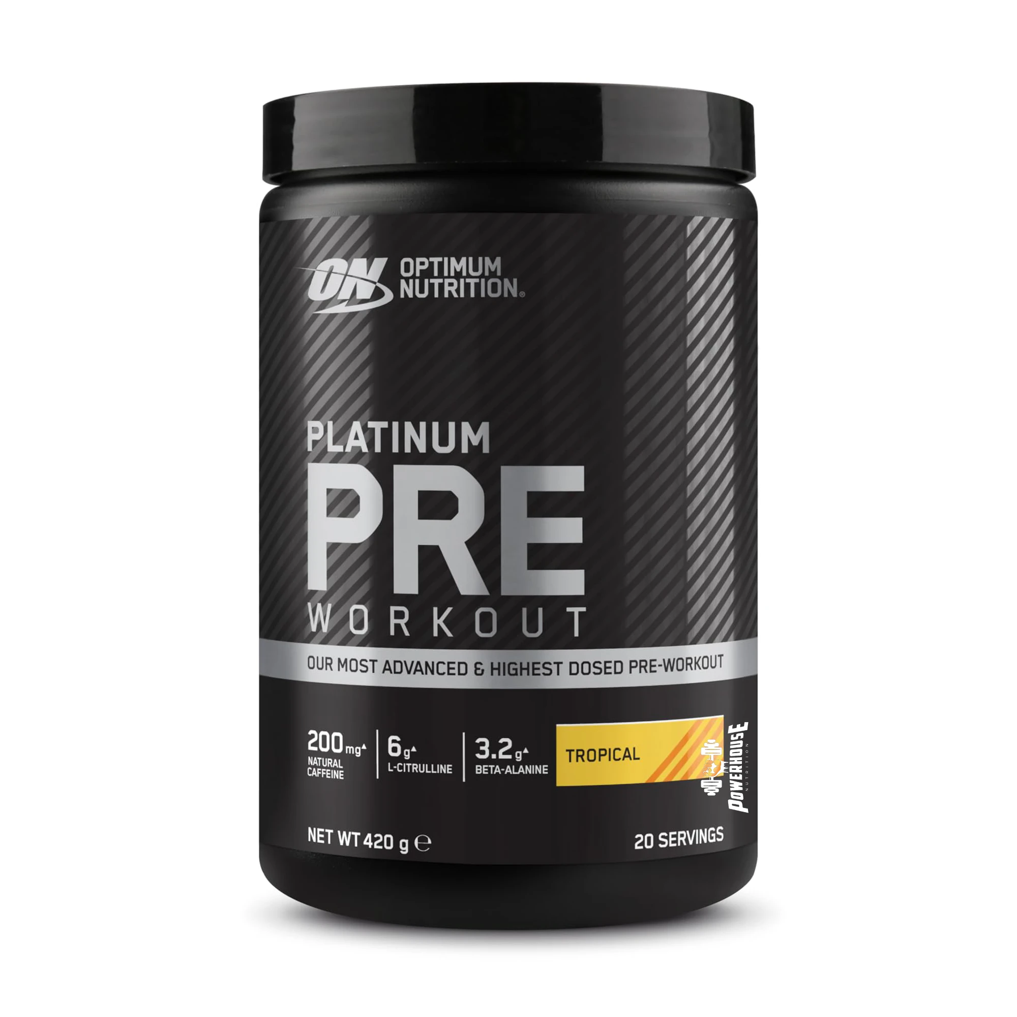 Optimum Nutrition Platinum Pre-Workout Tropical, 420g Powerhouse Skopje Suplementi MK