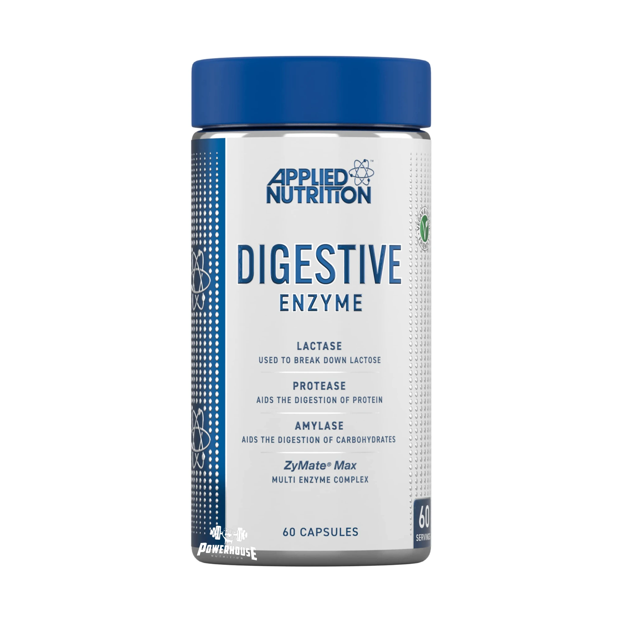 Applied Nutrition Digestive Enzyme, 60 caps 60 servings Powerhouse Suplementi MK