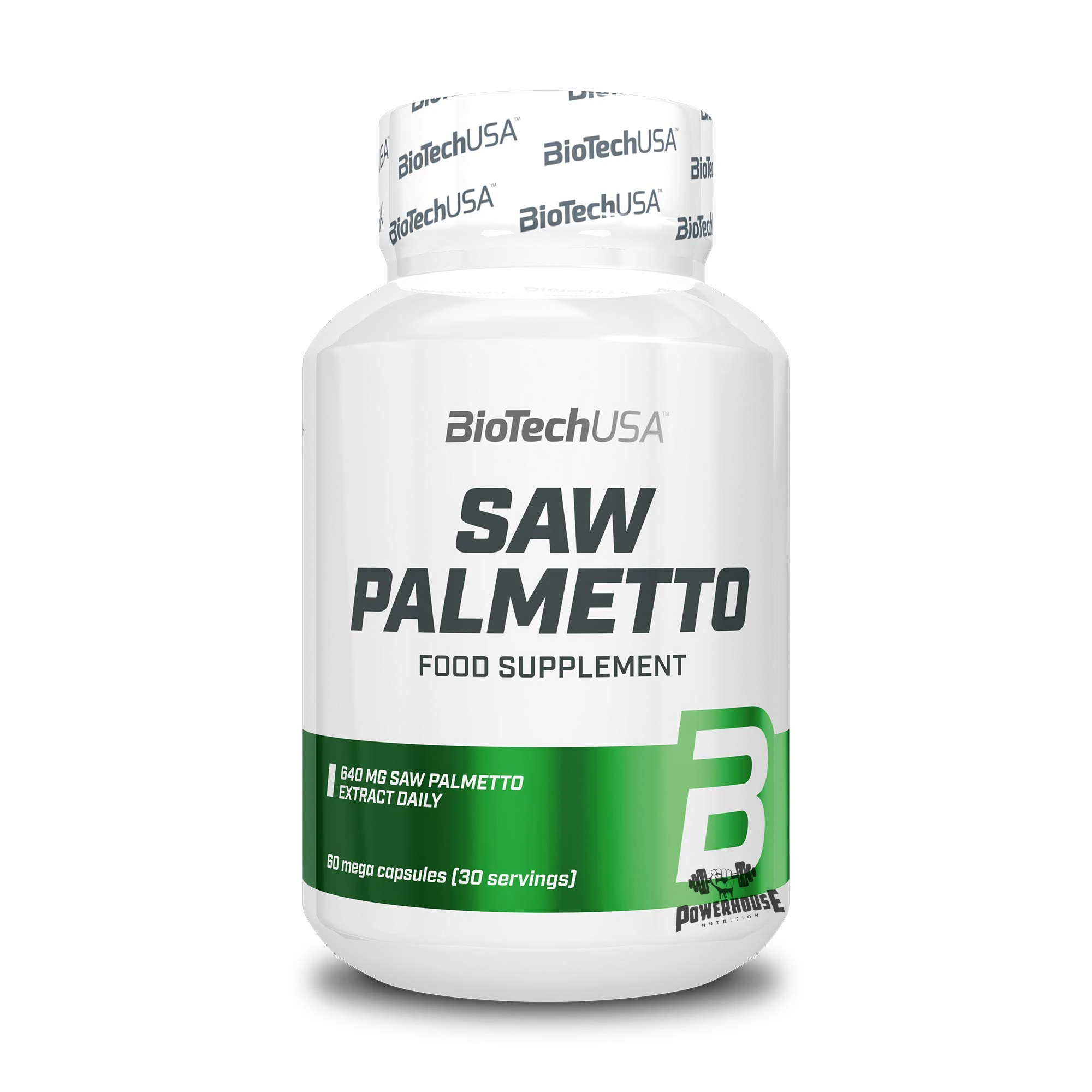 Biotech USA Saw Palmetto Food Supplement 60 mega caps Testo busteri mk