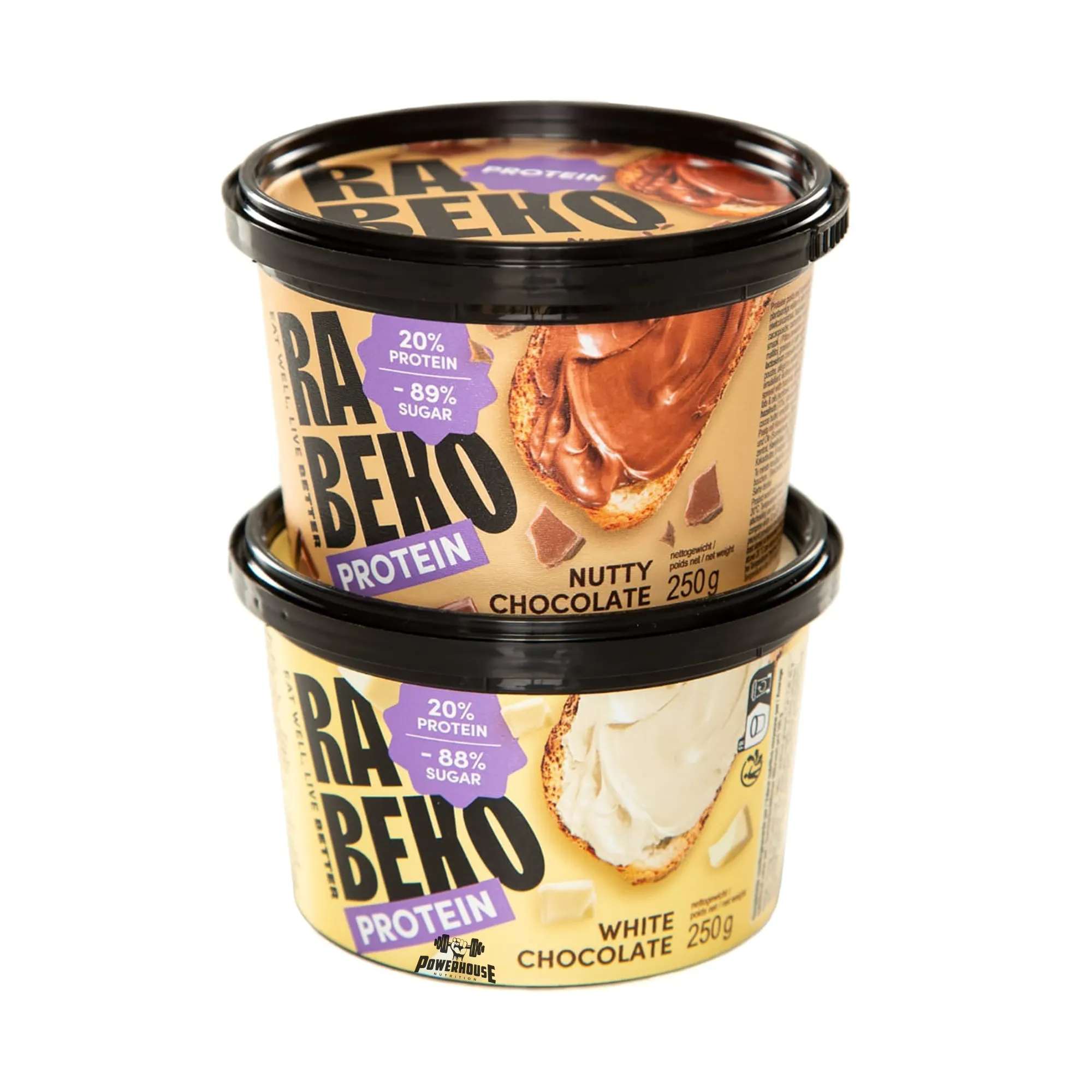 Rabeko Protein Spreads, 250g Powerhouse Fitness Food mk