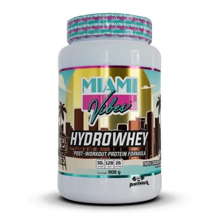 miami vibes hydro whey protein triple chocolate 908g powerhouse proteini mk