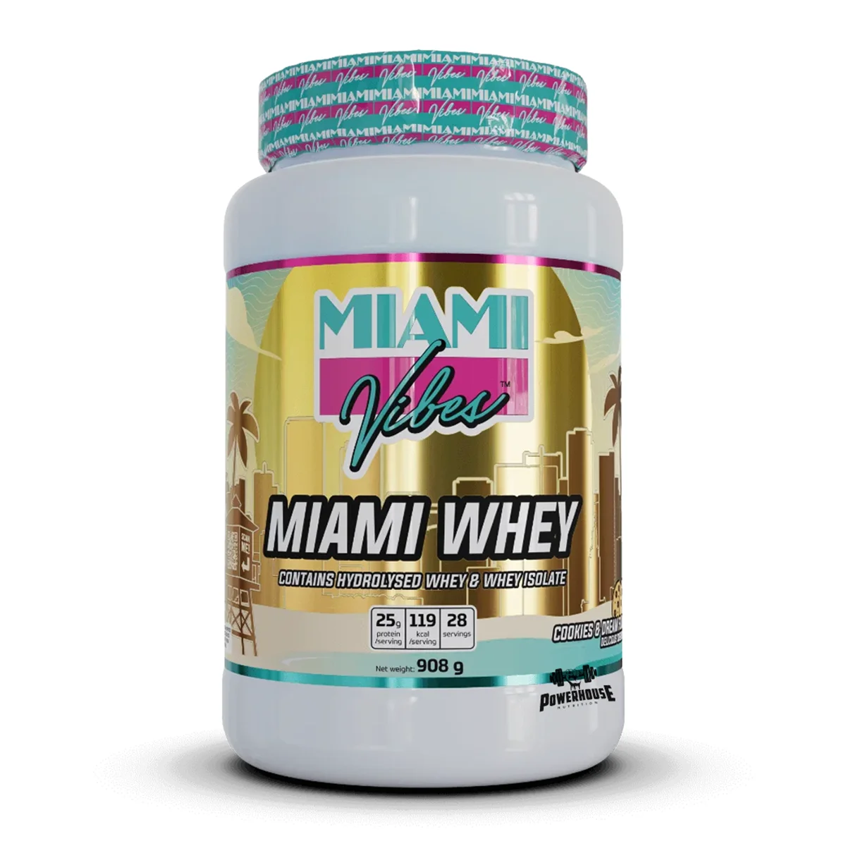 miami vibes whey protein blend cookies dream 908 g powerhouse proteini mk