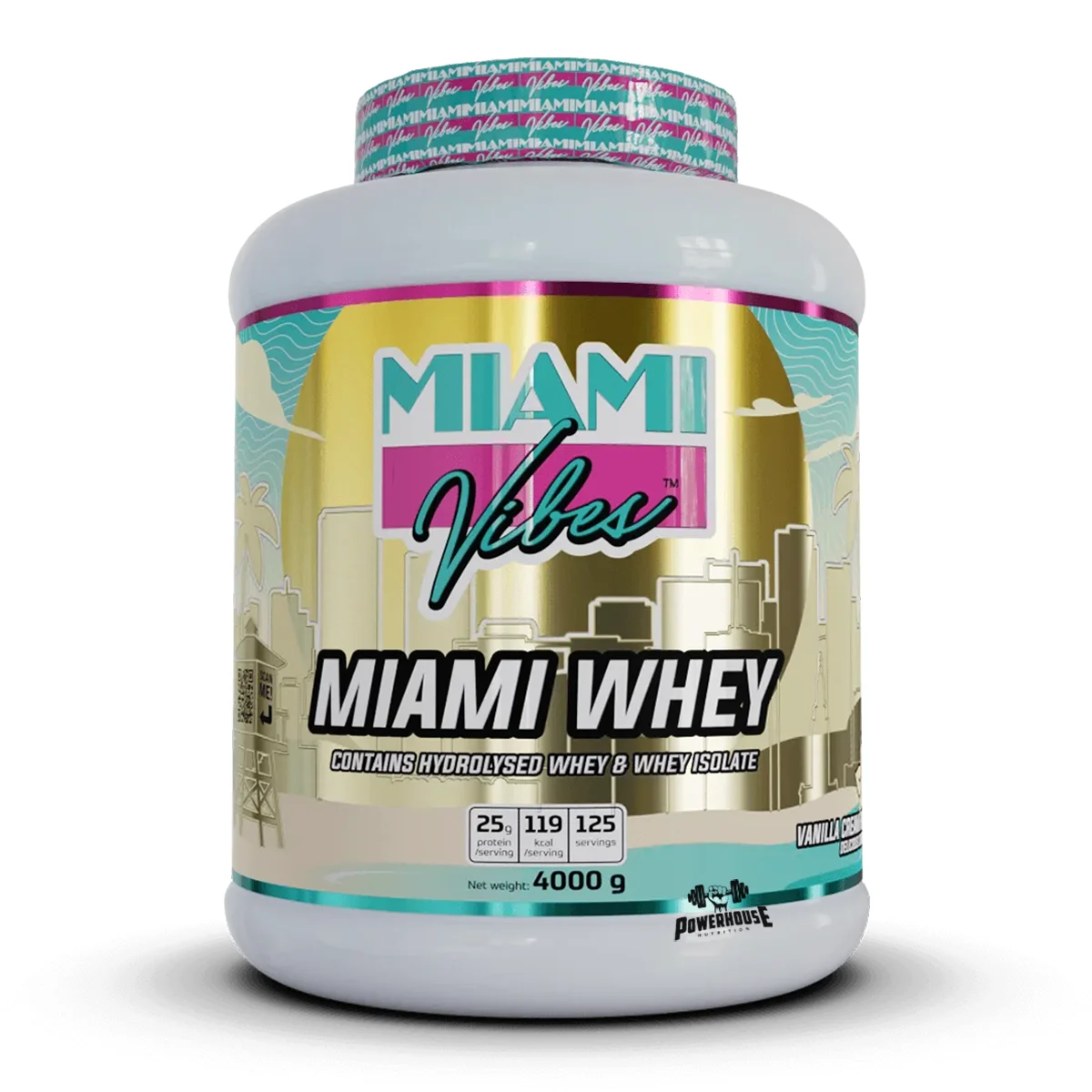 miami vibes whey protein blend vanilla ice cream 4000 g powerhouse proteini mk