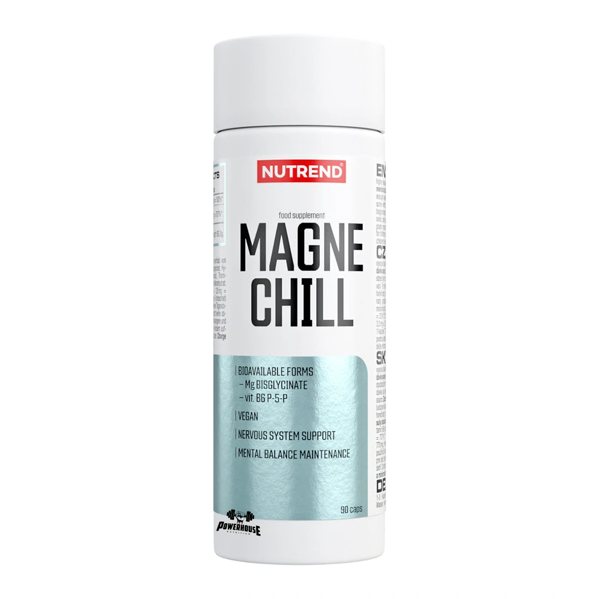 nutrend magne chill 90 caps магнезиум капсули со витамин Б6 за нервен систем, релаксација и намалување на замор