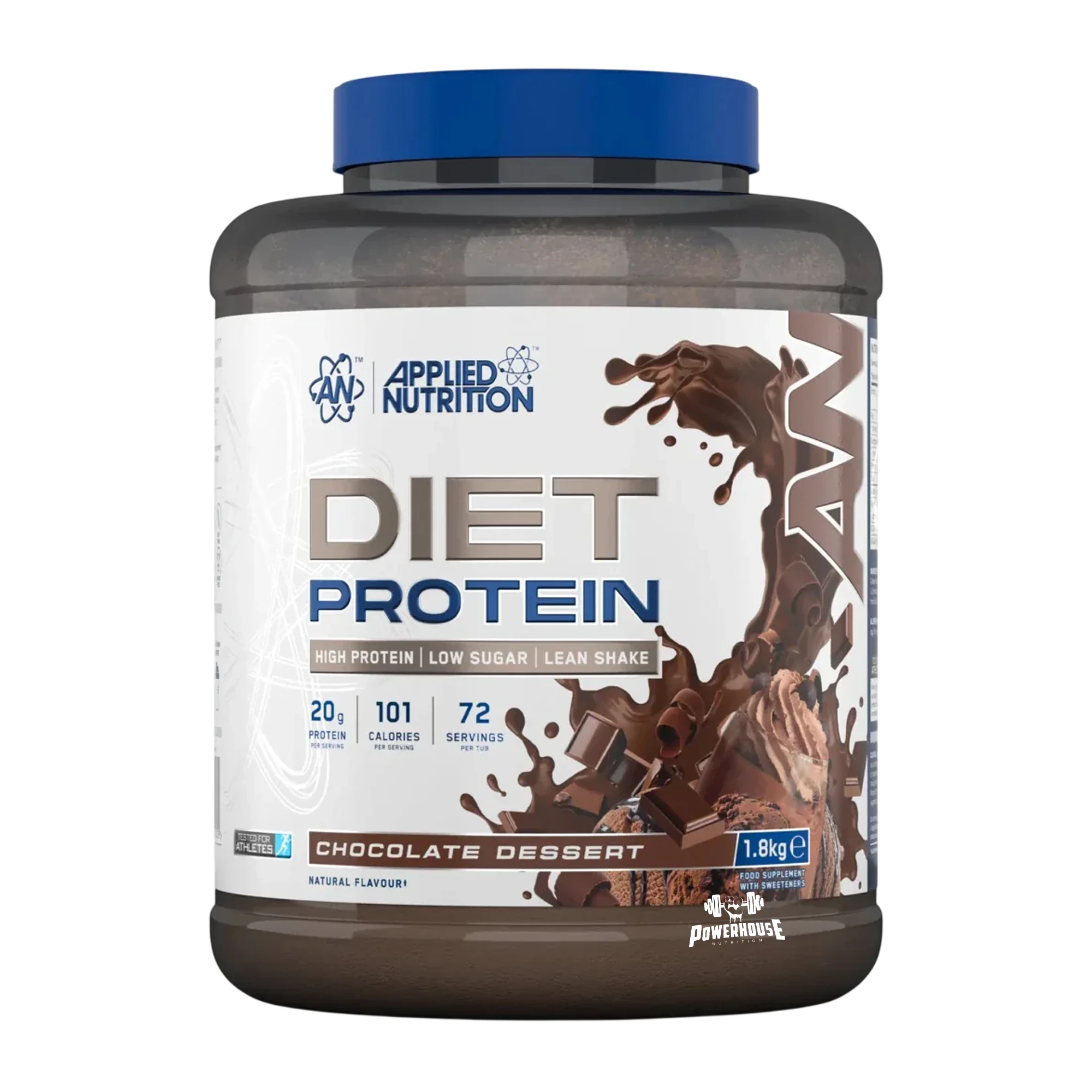 Diet Protein Whey за градење мускули и слабеење во 1,8 кг пакување од Applied Nutrition